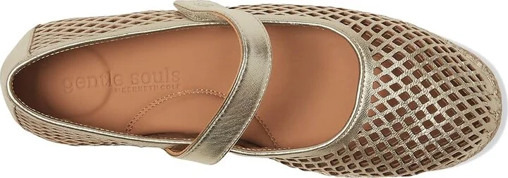 Gentle Souls by Kenneth Cole Sienna Women's Dress Sandals Soft Gold Leather : 11 M - Image 2