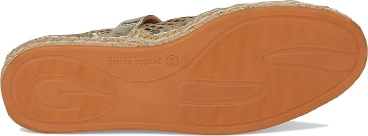 Gentle Souls by Kenneth Cole Sienna Women's Dress Sandals Soft Gold Leather : 11 M - Image 3
