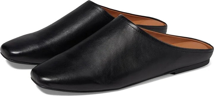 Gentle Souls by Kenneth Cole Wanda Women's Flat Shoes Black Leather : 8 M