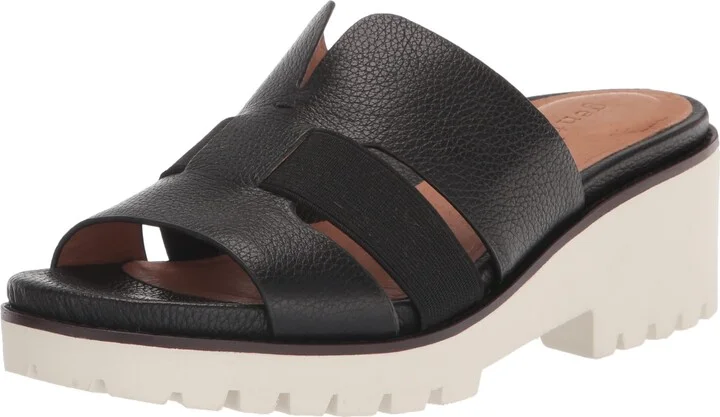 Gentle Souls by Kenneth Cole Women's Anja Elastic Slide Heeled Sandal