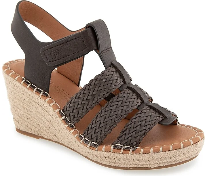 Gentle Souls by Kenneth Cole Women's Capelin Woven Wedge Sandals