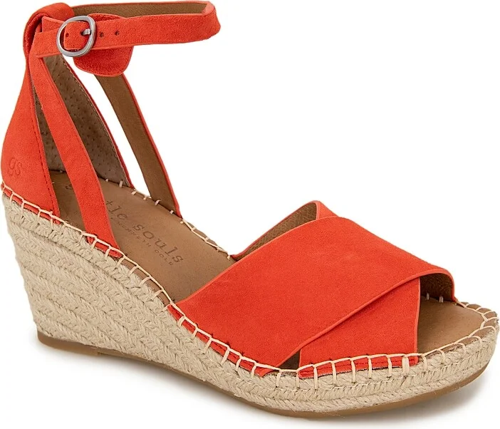 Gentle Souls by Kenneth Cole Women's Charli Ankle Strap Espadrille Wedge Sandals