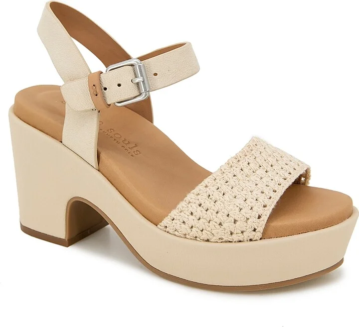 Gentle Souls by Kenneth Cole Women's Delilah Platform Block Heel Sandals