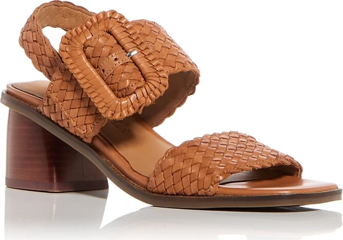 Gentle Souls by Kenneth Cole Women's Madylyn Woven Slingback Sandals