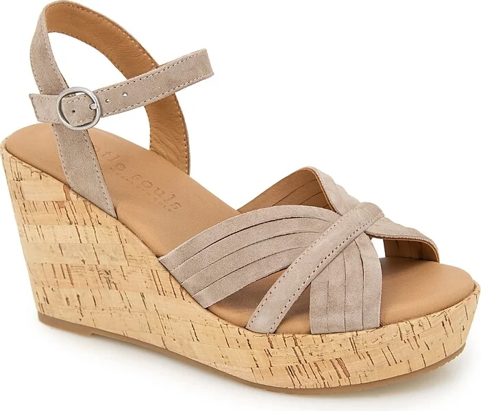 Gentle Souls by Kenneth Cole Women's Nomi Wedge Heel Platform Sandals