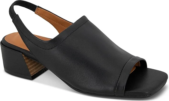 Gentle Souls by Kenneth Cole Women's Penny Sling Back Low Block Heel Sandals
