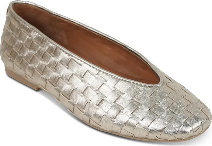 Gentle Souls by Kenneth Cole Women's Willow Woven Square Toe Flats