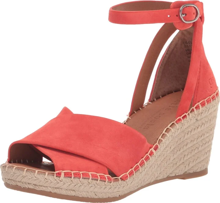 Bright Coral Suede