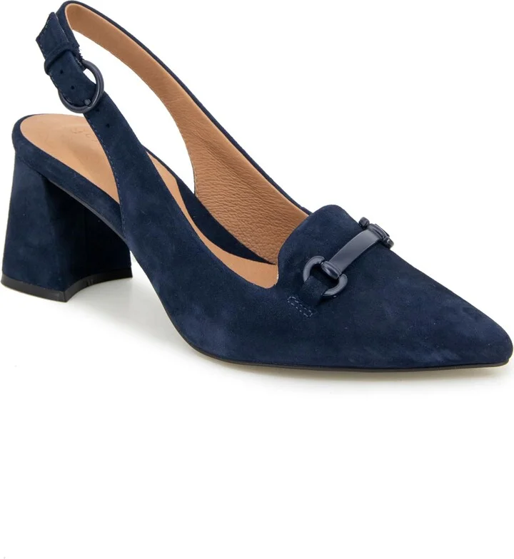 Navy Suede