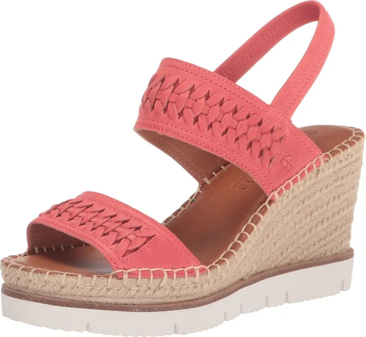 Gentle Souls by Kenneth Cole Women's Women's Elyssa Two-Band Braid Wedge Sandal