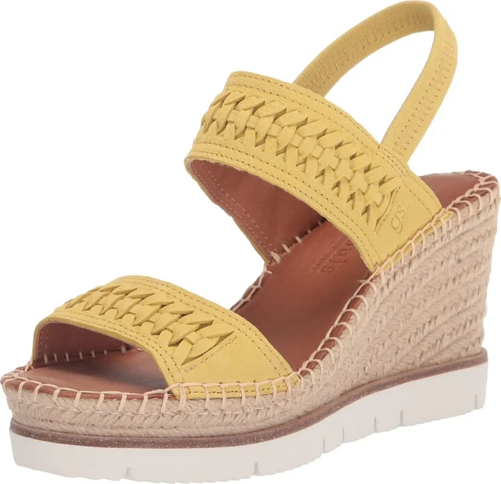 Gentle Souls by Kenneth Cole Women's Women's Elyssa Two-Band Braid Wedge Sandal