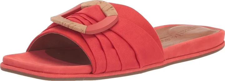 Bright Coral Suede