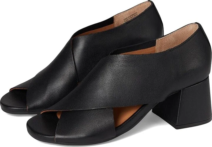 Gentle Souls by Kenneth Cole Yvette High Women's Heels Black Leather : 5 M