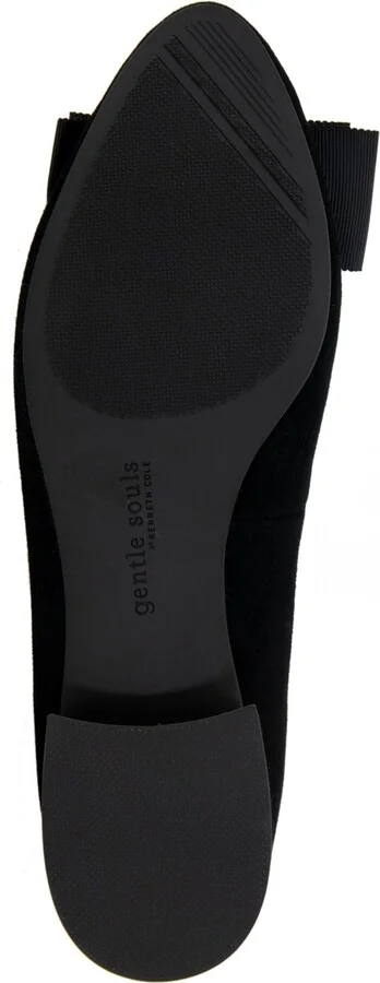 Gentle Souls Women's Atlas Slip-On Flats - Black- Suede, Textile - Image 5