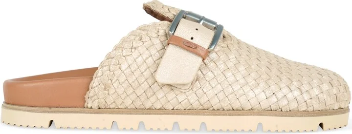 Gentle Souls Women's Brantley Woven Buckled Clogs - Image 2
