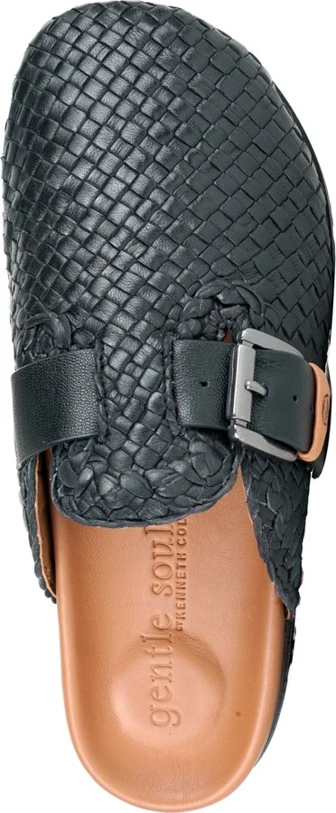 Gentle Souls Women's Brantley Woven Buckled Clogs - Image 8