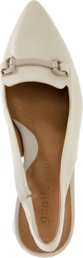 Gentle Souls Women's Dionne Pointed-Toe Block-Heel Slingback Pumps - Image 9