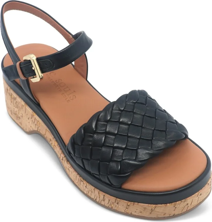 Gentle Souls Women's Dorris Woven-Band Sandals