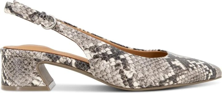 Gentle Souls Women's Georgia Slingback Block-Heel Pumps - Black, White - Image 2