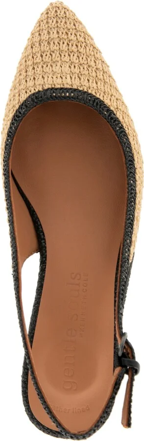 Gentle Souls Women's Georgia Slingback Pumps - Natural, Black Suede - Image 4