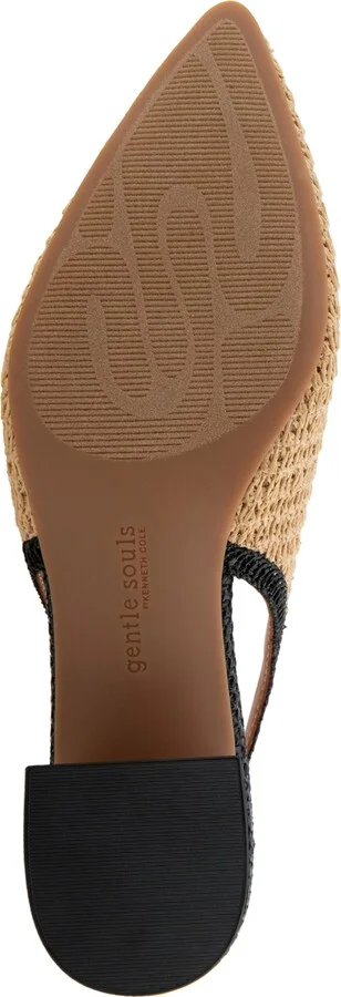 Gentle Souls Women's Georgia Slingback Pumps - Natural, Black Suede - Image 5