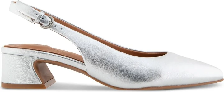 Gentle Souls Women's Georgia Slingback Pumps - Natural, Black Suede - Image 10