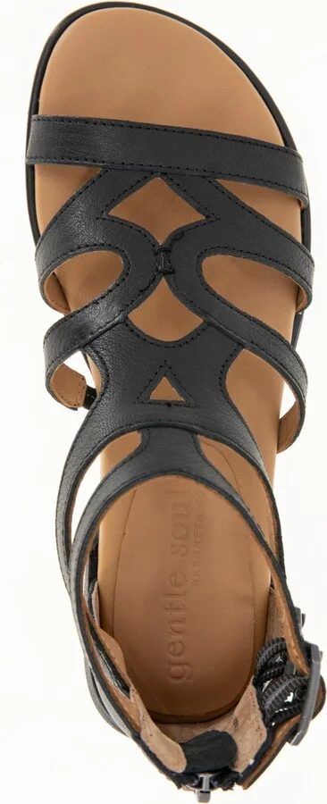 Gentle Souls Women's Hallie Zipper Sandals - Image 4
