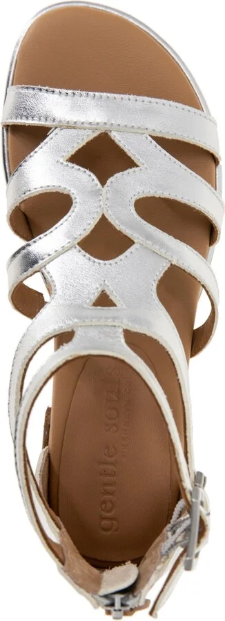 Gentle Souls Women's Hallie Zipper Sandals - Image 8