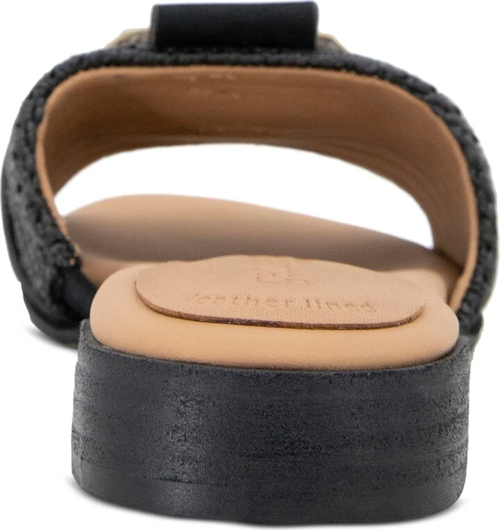 Gentle Souls Women's Hudson Mixed-Media Flat Sandals - Image 3