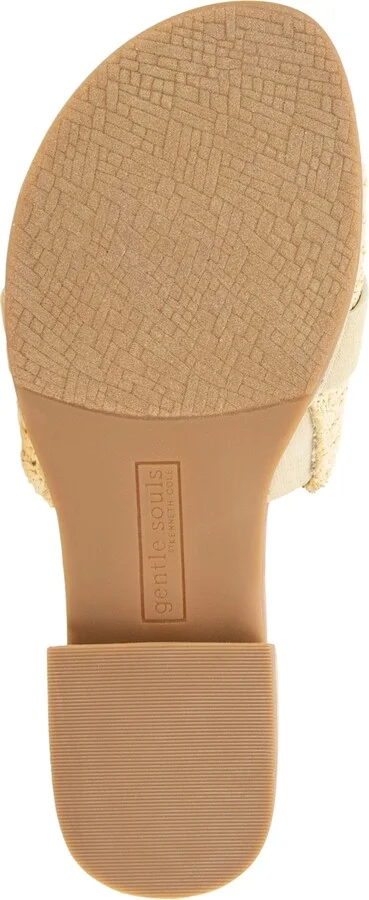 Gentle Souls Women's Hudson Mixed-Media Flat Sandals - Image 9