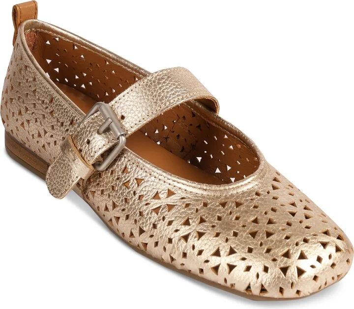 Gold Perferated Leather