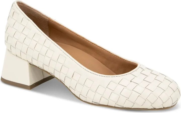 Gentle Souls Women's Lancinen Woven Block-Heel Pumps