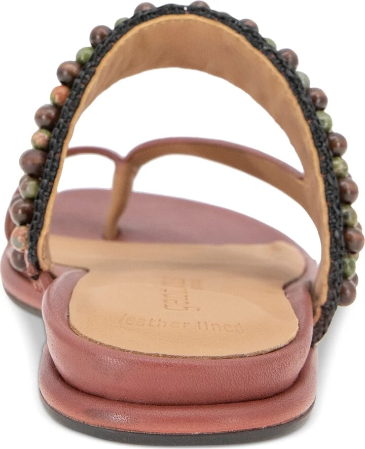 Gentle Souls Women's Lentini Beaded Flat Sandals - Image 3