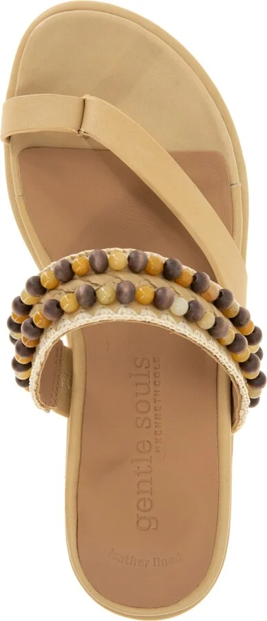 Gentle Souls Women's Lentini Beaded Flat Sandals - Image 8
