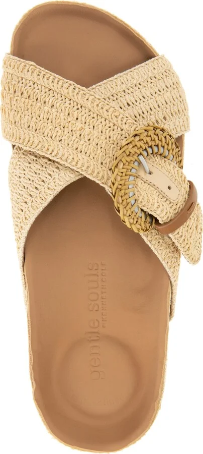 Gentle Souls Women's Louisa Buckled Slide Sandals - Image 8