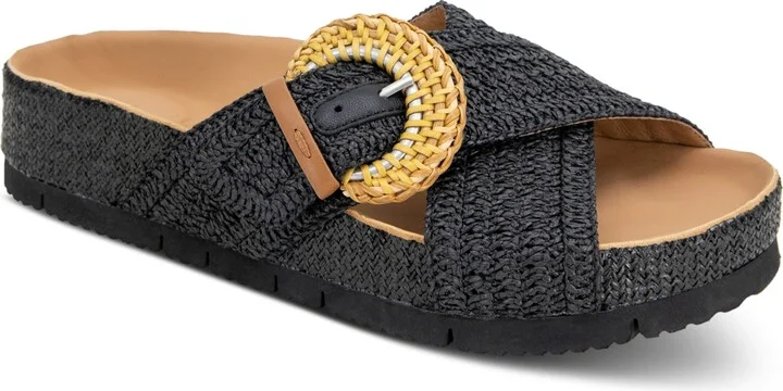 Gentle Souls Women's Louisa Buckled Slide Sandals