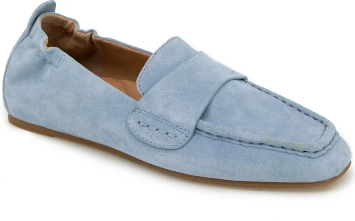 Ashley Blue Suede- Leather