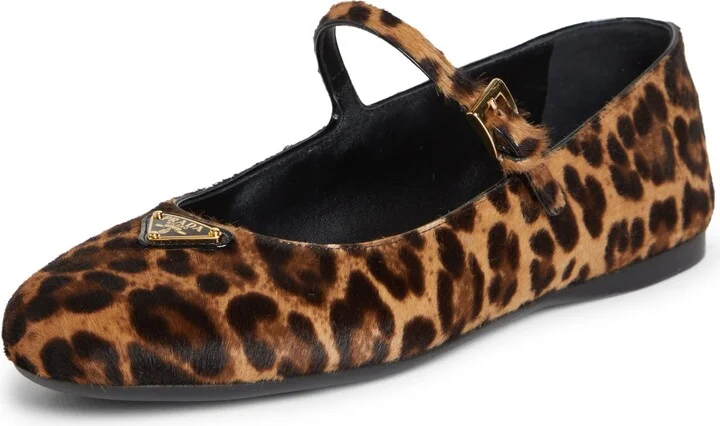 Genuine Calf Hair Mary Jane Flat