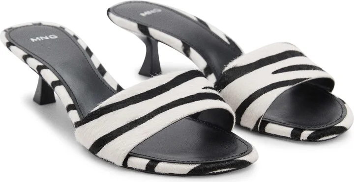 Genuine Calf Hair Slide Sandal