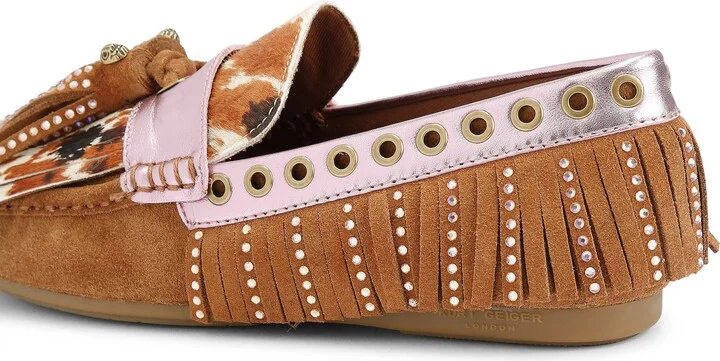 Genuine Calf Hair Tassel Fringe Loafer - Image 3