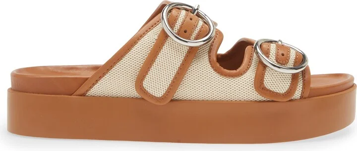Geo Buckle Platform Slide Sandal - Image 3