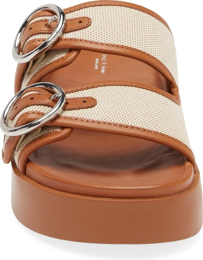 Geo Buckle Platform Slide Sandal - Image 4