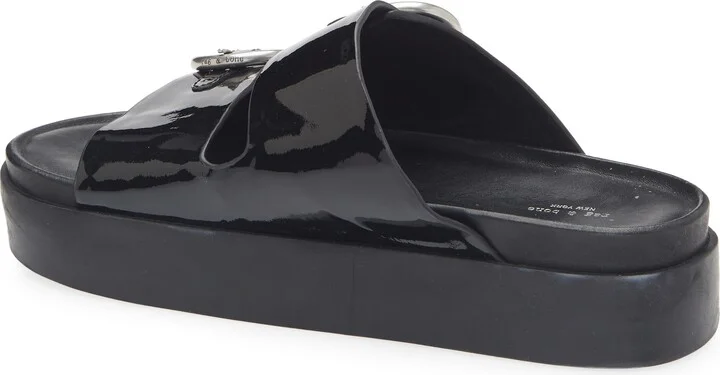 Geo Buckle Platform Slide Sandal - Image 2