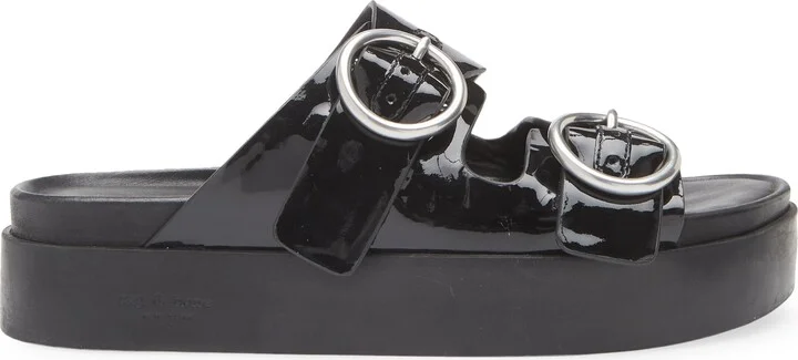 Geo Buckle Platform Slide Sandal - Image 3