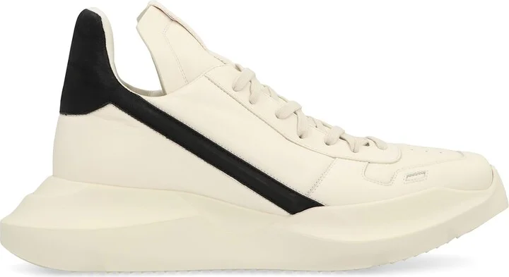 Geo Geth Leather High-top Sneakers