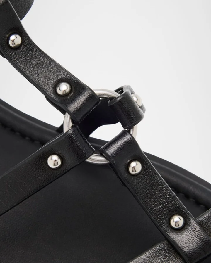 Geo Leather Harness Sandals - Image 3