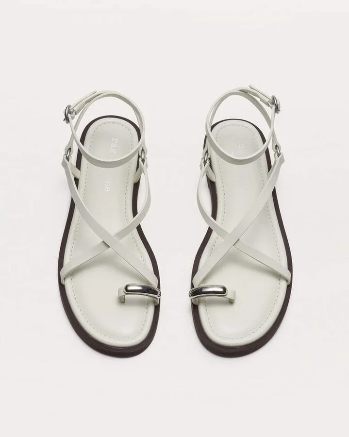 Geo Toe Ring Sandals - Image 5