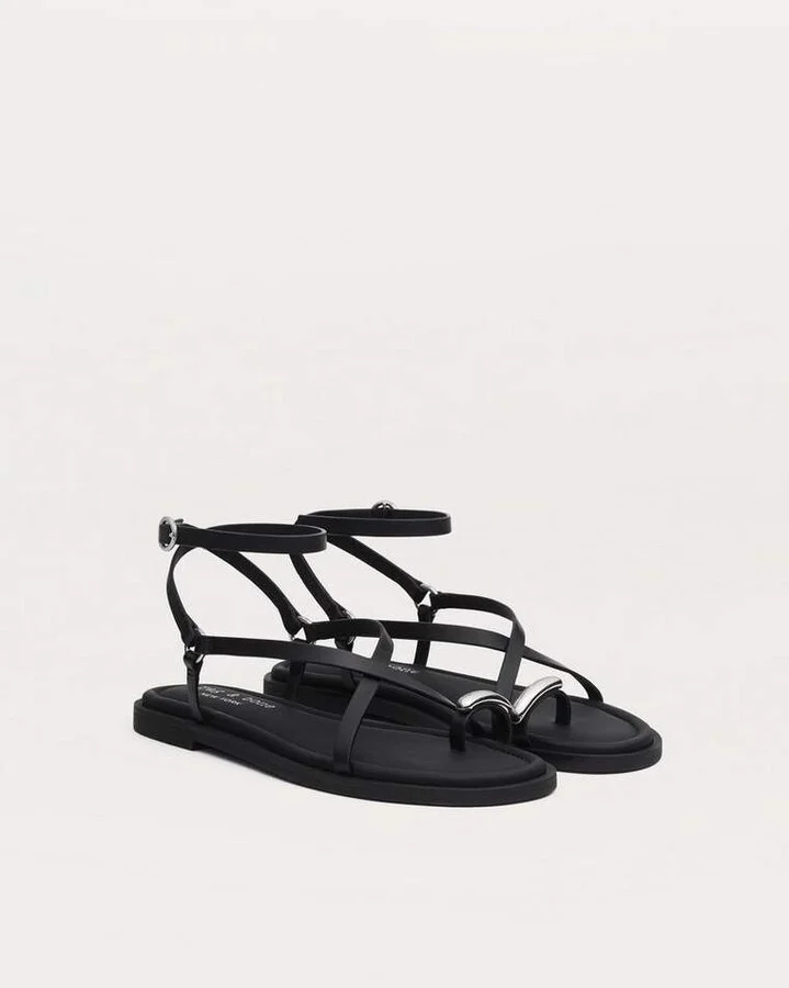 Geo Toe Ring Sandals - Image 7