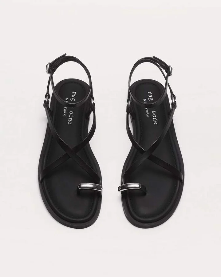 Geo Toe Ring Sandals - Image 9