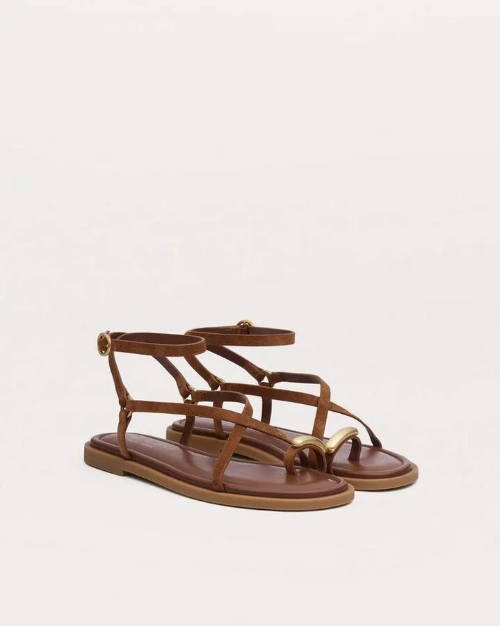 Geo Toe Ring Sandals - Image 3